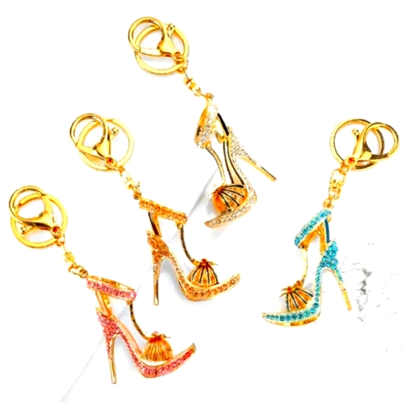 Accessories - NEW!💙 Charm accessory- bling🌟 #keychain-#stiletto 👡 sandal🤍